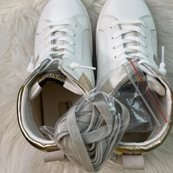 Vintage Havana Val High White/Gold/Silver Glitter High Top Shoes size 7 - Picture 6 of 10